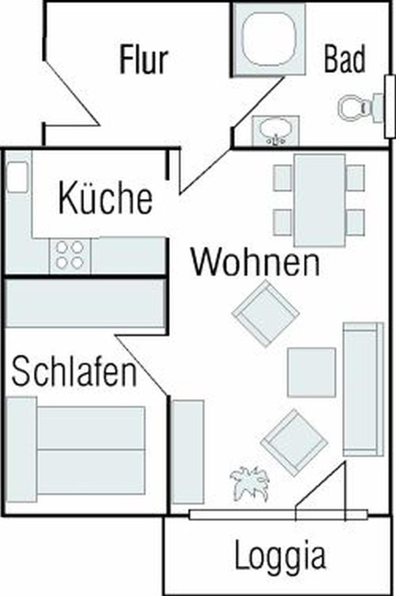 4-21, Friedrichstr, Im Herzen Westerlands, Sehr Strandnah, Balkon, 2 Zi Eksteriør billede